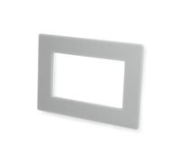 Double & Single Light Switch Surround Acrylic Finger Plate Panel Socket Multiple Colours (Double, Grey)