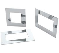 Double/Single Socket Switch Surround/Acrylic Finger Plate (Double, Mirror)