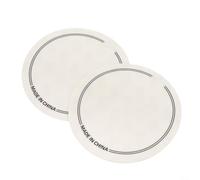 Double Size Bass Drum Patch Replacement Pad for Percussion Instrument Foot Pedal, Single 95mm & Double 12.8x6.5cm Kick Drumhead Protection, 2 PCS(B)