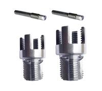 Double Size Carbon Steel Pipes Threaders Plumbing Threading Tool for Internal External Cutting D15 D20 Compatibility Carbon Steel Pipes Threaders for Hand Drill