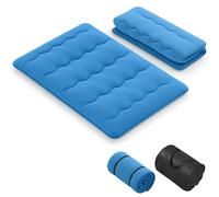 Double Size Japanese Floor Mattress Futon Mattress 190x135x10cm-Blue