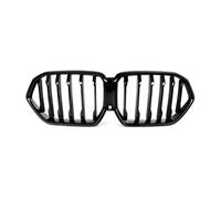 Double Slat Grill For BMW For X6 For G06 For M60I LCI 2024-UP Front Bumper Grille Glossy Black Single Line Car Radiator Kidney Hood
