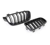 Double Slats Gloss Glossy Black Grills 2pcs Grill Front Kidney Grille For 3 Series F31 2012 2013 2014 2015 2016 2017 2018