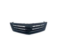 Double Slats Grill For Accord MK8 2009-2012 Front CAR Grills Racing Replacement Car Styling Bright Black Carbon Fibre Front Bumper Mask