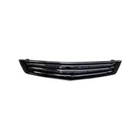 Double Slats Grill For Accord MK8 For Spirior 2009 2010 2011 2012 Bright Black Carbon Fibre Front CAR Grills Racing Front Radiator Grille Frills(Silvere)