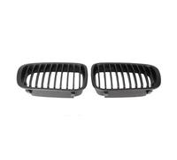 Double Slats Grill For BMW 3 Series E46 Touring Saloon 4-Door 1998 1999 2000 2001 2Pcs Car Front Radiator Kidney Grill Mesh Grille ABS Front Bumper Mask