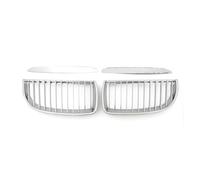 Double Slats Grill For BMW 3 Series E90 E91 M3 2004 2005 2006 2007 3Series Front Replacement Chrome Kidney Grille Front Bumper Mask