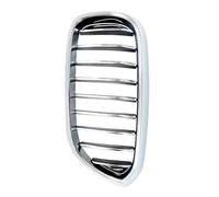 Double Slats Grill For BMW 5 Series G30 530i 540i 2017 2018 2019 2020 Chrome Car Front Kidney Grille Grill Bumper Hood Racing Grills Left/Right Front Grille Frills(L)