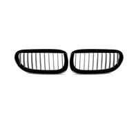 Double Slats Grill For BMW 6 Series E63 E64 M6 2004 2005 2006 2007 2008 2009 2010 Gloss Black 635d 630i 650i Grill Front Bumper Kidney Grilles Front Bumper Mask