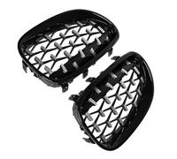 Double Slats Grill For BMW E60 E61 525i 530i 528i 2003 2004 2005 2006 2007 2008 2009 2010 Chrome Black Diamond Front Kidney Grill Racing Grilles Front Bumper Mask