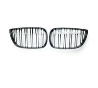 Double Slats Grill For BMW E81 E87 120d 120i 130i Car Grill Front Kidney Grille Racing Grills Gloss Black 2004-2007 Auto ABS Grilles Front Bumper Mask