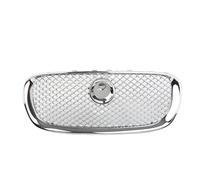 Double Slats Grill For Jaguar XF X-F 2008 2009 2010 2011 4 Door Silver Chrome Car Front Upper Grille Mesh Grill Front Bumper Mask