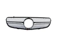 Double Slats Grill For Mercedes For Benz GLC Class W253 GLC200 GLC250 GLC300 GlC450 2015-2019 X253 Diamonds Grille Front Racing Grill Front Bumper Kidney Grilles(With camera4)