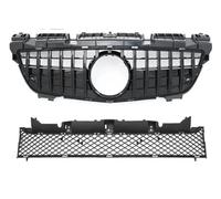 Double Slats Grill For Mercedes R172 For Benz SLK 2011-2015 Sport Front Inlet Grille Racing Grill Hood Mesh Grid For Diamond GT St Front Radiator Grille Frills(Black1)