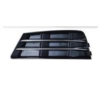 Double Slats Grill Replacement for A4 B9 2016 2017 2018 Fog Lamp Cover Frame Grille Mesh Decoration 8W0807681R 8W0807682R 2pcs Front Bumper Front Kidney Grille(Sliver Pair)(Sliver Left)