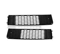 Double Slats Grill Replacement for Q7 4L 2009 2010 2011-2015 Fog Light Grilles Racing Grill Headlight Frame Car Lights Cover Front Kidney Grille(Upper Pair)(Upper Pair)