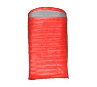 Double Sleeping Bag Adult Filling Travel Camping Hiking White Goose Down Couple for Outdoors Camping(REd,1000g)