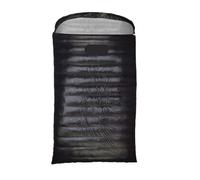 Double Sleeping Bag Adult Filling Travel Camping Hiking White Goose Down Couple for Outdoors Camping(Black,1000g)