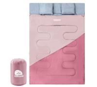 Double Sleeping Bag for Adults and Kids - Lightweight SleepingBag with 2 Pillows, 2 Man Large Sleeping bag for Camping, Waterproof 3 Season Sleeping Bag for Outdoor, Hiking by Underwood-Aggregator