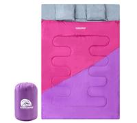 Double Sleeping Bag for Adults and Kids - Lightweight SleepingBag with 2 Pillows, 2 Man Large Sleeping bag for Camping, Waterproof 3 Season Sleeping Bag for Outdoor, Hiking by Underwood-Aggregator