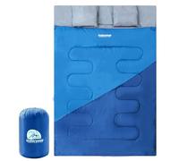 Double Sleeping Bag for Adults and Kids - Lightweight SleepingBag with 2 Pillows, 2 Man Large Sleeping bag for Camping, Waterproof 3 Season Sleeping Bag for Outdoor, Hiking by Underwood-Aggregator