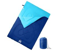Double Sleeping Bag with Pillow Adult Camping 3-4 Seasons Waterproof Breathable with Zip and Hood Compact for Outdoor Trekking Hiking Travel