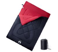 vidaXL Double Sleeping Bag with Pillows for Adults Camping Hiking 3-4 Seasons