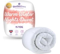 Slumberdown Warm Winter Nights Double Duvet 15 Tog - Extra Thick & Cosy Quilt for Cold Weather | Soft Touch Cover, Non-Allergenic, Machine Washable, UK-Made Bedding (200 x 200cm)