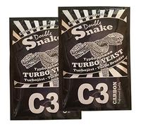Double Snake 2x C3 Carbon Turbo Yeast 17% ABV with Activated Carbon