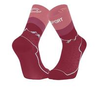 Double sock BV sport SOCQUETTE DOUBLE GR ''HAUTE - POLYAMIDE'' (ROSE)