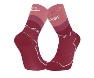 Double sock BV sport SOCQUETTE DOUBLE GR ''HAUTE - POLYAMIDE'' (ROSE)