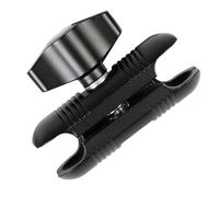 Double Socket Arm (Length 2.4") Connects to 17mm Ball Head Adapter Only, Compatible with 17mm Ball Car Phone Holder and Garmin GPS Mount