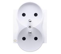 Double Socket Cover with Simon 54 DGZ2MZP/AB11