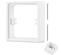 Double Socket Spacer,Maslasee 20mm Plate & Single Light Switch Spacer Abs Electrical Switch Extension Plate for Uneven Walls, Ideal for DIY & Home Renovation Projects