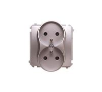 Double Socket with/u Trims Simon Basic BMGZ2MZ.01/43