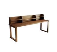 Double Solid Wood Study Desk Simple Home Bedroom Furniture 160x60x75cm Ideal for Computer and Study Use Stylish & Functional Design