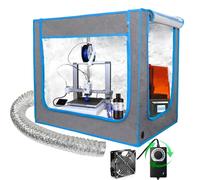 Double Space Resin 3D Enclosure with Adjustable Ventilation Kit,Extra-Large