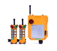 Double Speed 6 Direction Industrial Remote Control For Overhead Crane Lift IP65 Waterproof Wireless(F24-8s,2Transmitte,220)