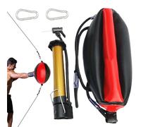 Double Speed Bag, Double Ended Bag | PU Flex Tip PULLE ADJUSTABLE DELIVERABLE, Includes Needle, Carabinier, Reflex Band, Boxing Equipment for Home Training