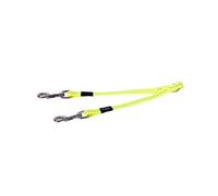 Double Split Leash Small - Dayglo Yellow