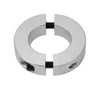 Double Split Shaft Collar， Double Split Shaft Clamp Aluminium Alloy Silver 45mm-60mm(55mm)