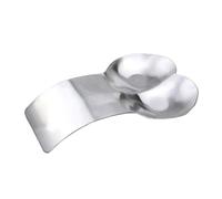 Double Spoon Rest Stainless Steel Large Arc Kitchen Utensil Holder