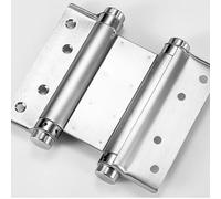 Double spring hinge stainless steel for automatic closing on two-way doors, with adjustable bearing strength for reliable swing door operation (4in)