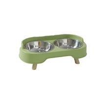 Double Stainless Steel Pet Bowl Sofa Design Large Capacity Food Water Dish For Cats And Dogs Stainless Steel Cats Bowl