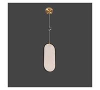 Double Staircase Long Hollow Living Room Nordic Luxury Villa Revolving Jump Second Floor Pendant Light LED Chandelier (1headellipse10cm Threecolor)