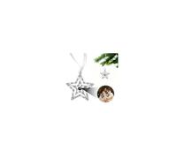 Double Star Personalized Christmas Ornament with Picture Inside, Hanging Projection Pendant for Christmas Tree, Custom Star Photo Projection Ornament 2025 Memorial Gifts