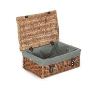 Red Hamper EH169GRY Double Steamed Grey Lining 35cm Empty Hamper Basket