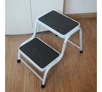 Double Step Caravan Stool Steel Non Slip Ladder Van Motorhome Camper