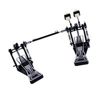 Double Step Jazz Drum Pedal Hammer Pedal Double Chain Cam Bottom Bass Drum Pedal Accessories (Color : 01)