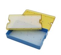 Double Sterilisation Basket for Surgical Instruments, Storage Box with Silicone Pads That Won't Damage Instruments, for Ophthalmology, Dentistry and Hospitals